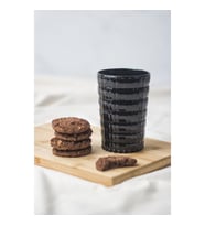 Allegra Siyah Akrilik Bardak 400 ml Şık ve Dayanıklı Meşrubat & Su Bardağı Cam Değil, Kırılmaya