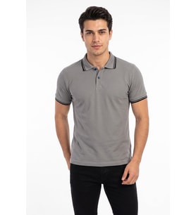 Erkek Gri Polo Yaka Tişört LDB BGL-ST04907