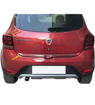 Dacia Sandero Krom Bagaj Alt Çıta Formlu 2013-2020  Arası Paslanmaz Çelik