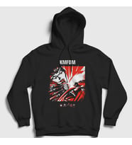 Presmono Unisex Siyah Symbols Rock Kmfdm Kapüşonlu Sweatshirt 540142tt