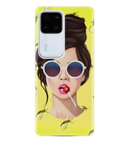 Vivo V30 Kılıf Desenli Silikon Lollipop Woman 1416