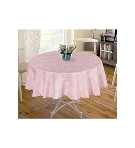 Masa Örtüsü Şık 150x150cm Pvc Silinebilir Pudra