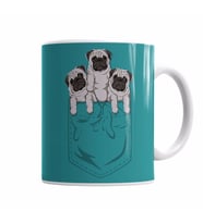 Cepte Pug Kupa Bardak Porselen