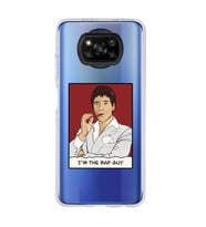 Poco X3 Pro / X3 NFC Uyumlu Scarface Tony Montana Tasarımlı Şeffaf Telefon Kılıfı
