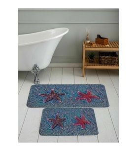 Eliana Home Baskılı 2'li Banyo Paspas Takımı RVG5101