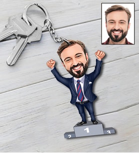 Kişiye Özel Patron Tasarımlı Karikatür Anahtarlık 56