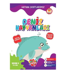 Hayvan Dostlarımız - Deniz Hayvanları Seviye 4 (5-6 Yaş)