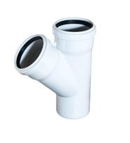 Mey İthalat® Pvc Atık Su Borusu 110x110 Tek Çatal 45 Derece 10 Adet