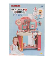 24 CM 16 Parça Ayaklı Doktor Seti  2123 (Pembe)