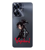 Realme C55 Uyumlu Vagabond Anime Desenli Şeffaf Telefon Kılıfı