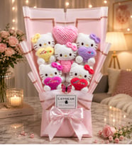 Hello Kitty Peluş Ayıcık Buketi