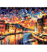 Renkli Kanal Sayılarla Boyama Seti 40x 50 cm (Tuvale Gerili)