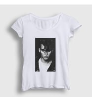 Presmono Kadın Beyaz Young V2 Johnny Depp T-Shirt 354967tt (Beyaz)