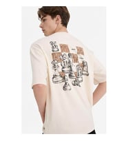 Defacto %100 Pamuk Ekru Erkek T-Shirt F8023AX/ER137