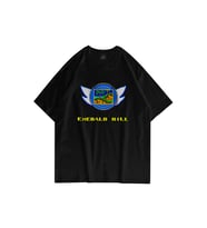 Trendiz Unisex Emerald Hill Badge Sonic  Siyah Tshirt