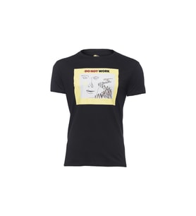 Biggdesign Faces Do not Work Erkek T-Shirt (Siyah)