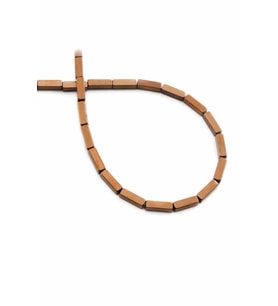 Hematit Taşı 2x8mm- Parlak Kahverengi Doğal Taş Dizi