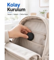 Mini Akıllı Takip Cihazı 2 Yıl Pil Ömrü Android iOS Uyumlu Çanta Araç Valiz Takip Atı