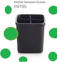 Tupperware Mutfak Gereçleri Modern Peri Kutu Siyah