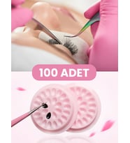Ipek Kirpik Tutkal Tutucu, Kirpik Tasarım Tutkal Tutucu Stant 100'lü Set