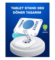 Mey İthalat® Katlanabilir Tablet Standı Ayarlanabilir Kaymaz Şeffaf Tasarım