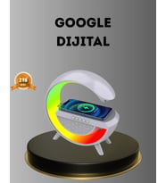 Bluetooth 5.0 Hoparlör - Kablosuz Şarj, Rgb Gece Lambası Ve Fm Radyo
