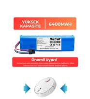 Xiaomi Robot Vacuum X10 Uyumlu Robot Süpürge Bataryası (Yüksek Kapasite) 6400mAh Robot Süpürge Pili