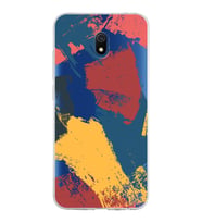Xiaomi Redmi 8A Uyumlu Kapak Brushstroke Tasarımlı Şeffaf Silikon Kılıf