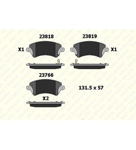 KALE Toyota Corolla Ön Fren Takım Balatası (2004-2008)