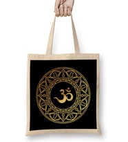 Ohm Gold Om Symbol Bez Çanta Uzun Saplı