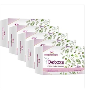 Organik 5 Kutu Ferudun Konak Detox Çayı 30 Şase Feridun Kunak