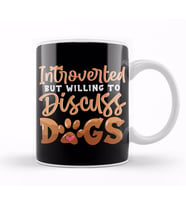 Cute Introverted But Willing To Discuss Dogs Kupa Bardak Porselen