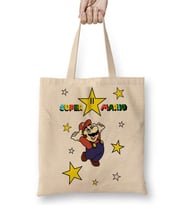 Super Mario Classica FanArt Bez Çanta Uzun Saplı