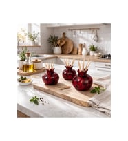 Nar Figürlü Dekoratif Kürdanlık – El Yapımı Tasarım – 3’lü Set (5 cm)