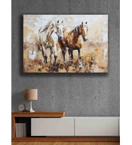 Koç stüdyo Modern tasarım kanvas tablo 50x70 (Çok Renkli)