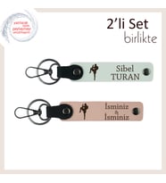 Kız Kardeşe Anlamlı Sporcu Hediyesi, Tekvando Temalı Yazı Eklenebilir Anahtarlık, Beyaz-Yavru Ağzı
