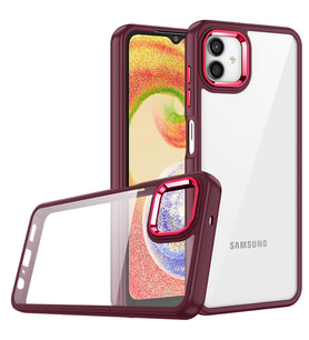 Lexroo Galaxy A04 Kılıf Flora Kılıf - Kırmızı