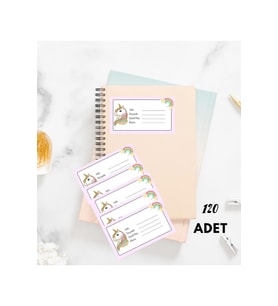 Okul Etiketi 120 Adet Sınırlı Sayıda
