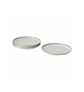 Gladelıg 4 Parça Gri Renk Servis-Sunum Tabak Seti Stoneware