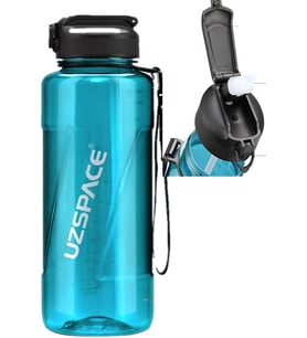 FiftyFifty PİPETLİ MEGA BOY 1500ml Tritan Su Matarası Turkuaz