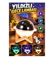 USB Aromaterapi Hava Nemlendirici – Projeksiyonlu Gece Lambası ve Masaüstü Kullanım
