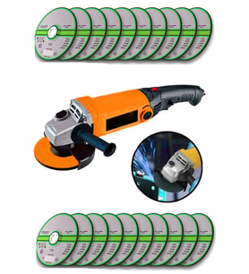 3500w 6 Kademe Devir Ayarlı Spiral Taşlama Makinesi Avuç Içi Taşlama 125mm + 20 Ad Taş