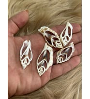 5 ADET DESENLİ KEMİK TAKI AKSESUARI DELİKLİ 5X2 CM