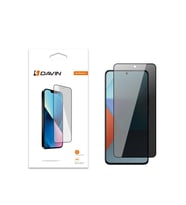 Redmi Note 12 4G Kayalet Ekran Koruyucu Davin 5D Privacy Kırılmaz Cam (Siyah)