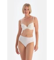 3 lü Paket Dagi Bayan Yüksek Bel Slip Külot 5104KC (Beyaz)
