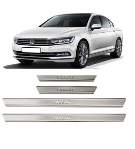 VW Passat 3C B8 Krom Kapı Eşiği  2015 Üzeri Paslanmaz Çelik