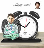 Kişiye Özel Ahşap Saat-Doktor Erkek-3