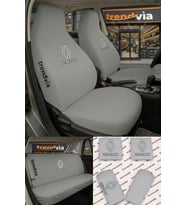 Renault (Yeni) Logolu Oto Koltuk Kılıfı Ön Arka Set – Penye Universal Koltuk Koruyucu Servis Kılıfı