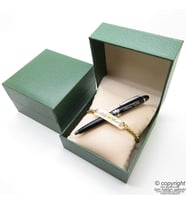 Kişiye Özel Full Gold Krom Metal Unisex Bileklik + İsme Özel Mini Cep Kalemi - Hediyelik Kutulu Set (Karışık)