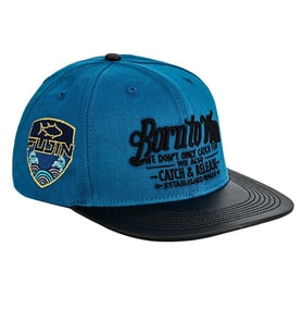 Fujin BTW Leather Visor Indigo Şapka
